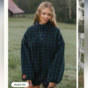 Eleven Eleven Plaid Pullover Fleece